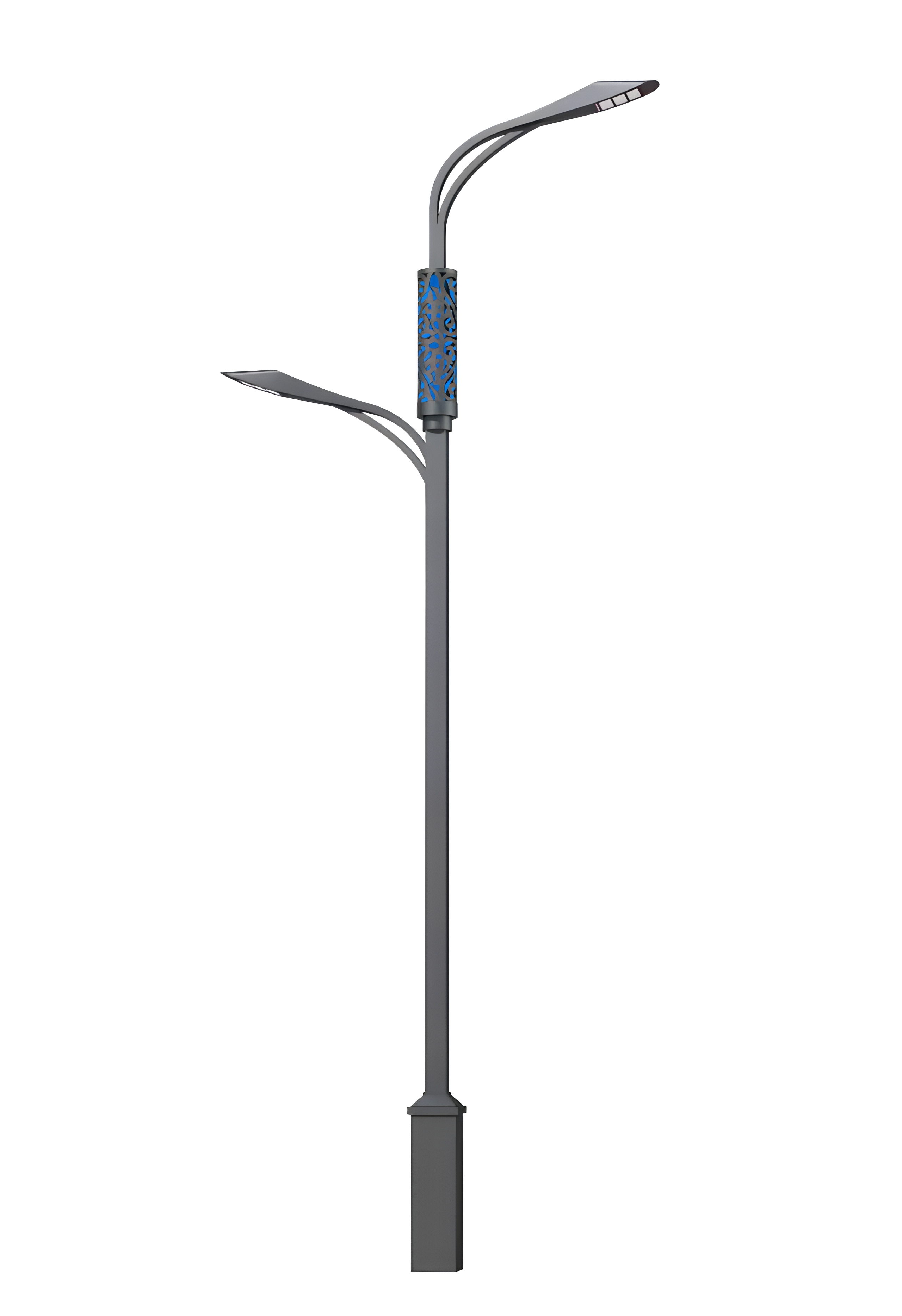 Solar LED Street Lamps IP65 Waterproof Outdoor Dual-head for Urban Roads &amp; Commercial Use