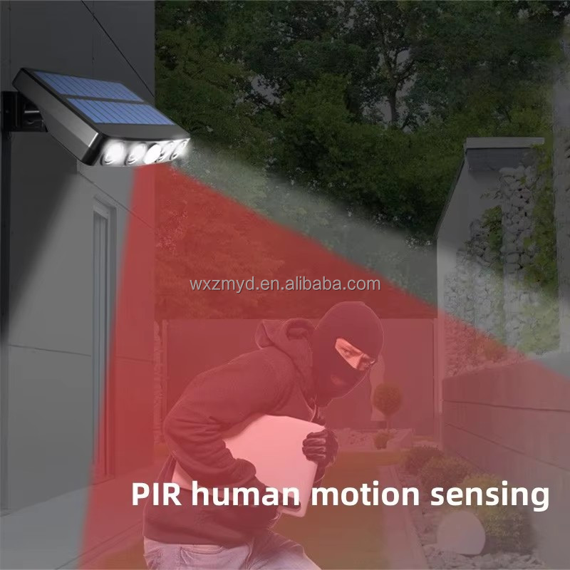Motion Sensor Outdoor Solar Wall Lamp Waterproof Garden LED Solar Light Spotlights Suitable for Garden Road Solar Led Wall Light