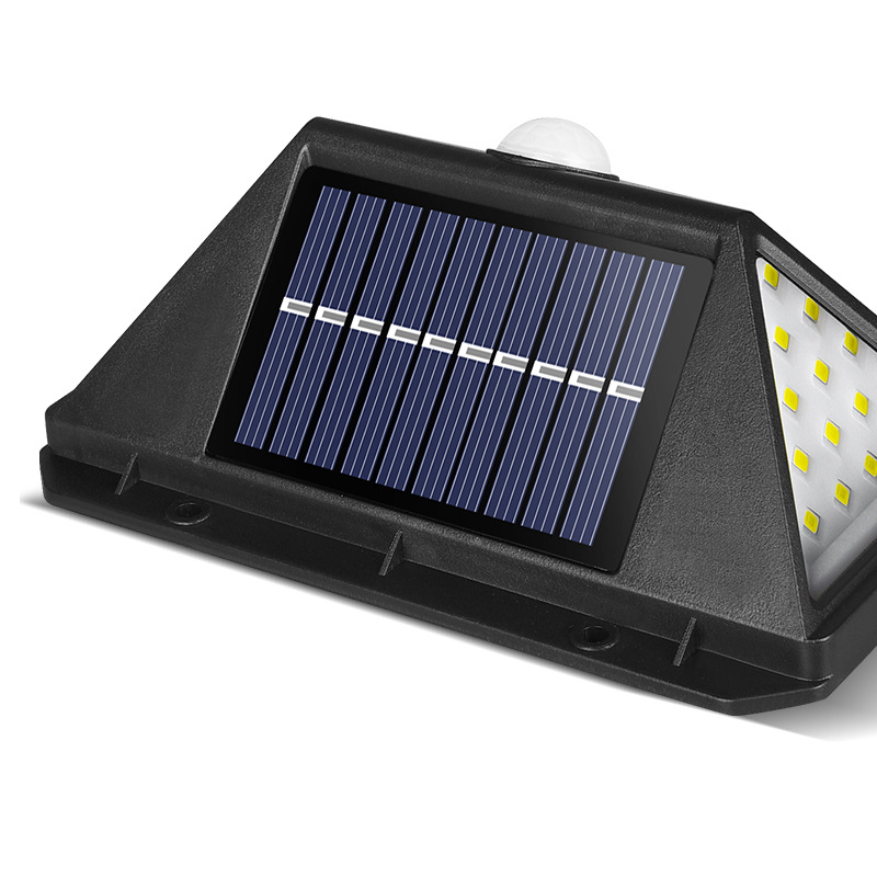 RTS 100 LED Waterproof Motion Sensor Super Bright Solar Wall Garden Lights for Yard Garage Outdoor Solar Security Light