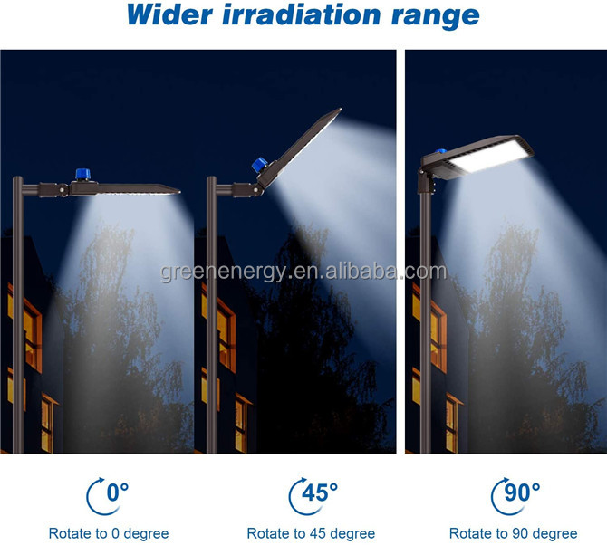 CETL DLC CE CB smart led shoebox street led fixture exterior 3 color cct 3watt switchable save stock 150w 200w parking lot led