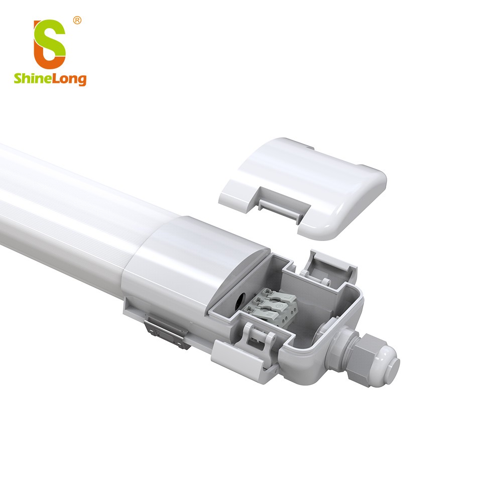 ShineLong New Design Custom PC IP65 Linear Tri-proof Light 150lm/w Linkable Dimmable Led vapor Tight Light