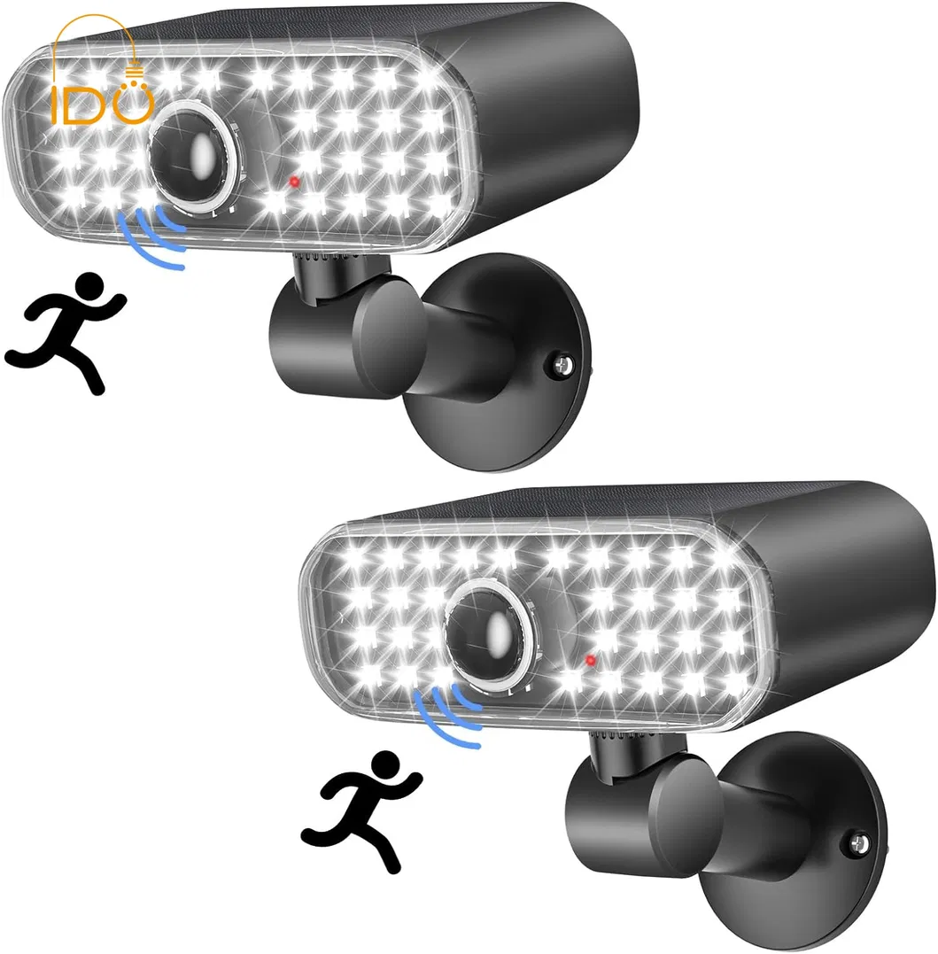 IP65 Waterproof Solar Wall Light, Motion Sensor Neutral Cool White