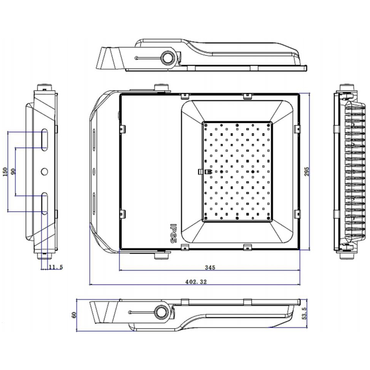 Shenzhen Ultra-thin Tree Building Spot Flood Light Daylight 4000k 6000k 100w 150w 200w IP65 Garden Led Floodlight
