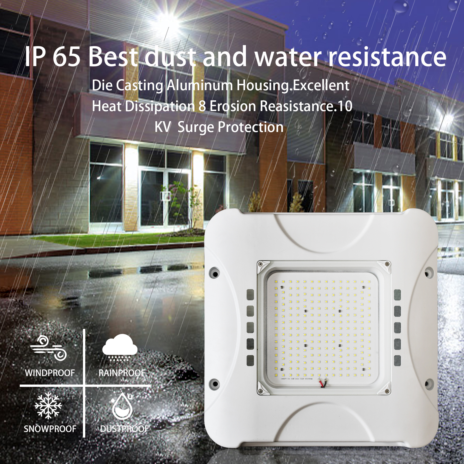 100W 150W Led Canopy Light Housing Canopy Light Led Gas Station IP65