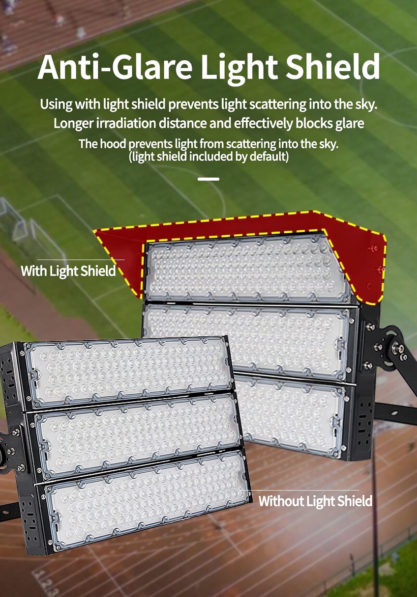 250W LED Football Field Lights IP66 High Power Module Stadium Flood Light for Outdoor Sports Field Lighting