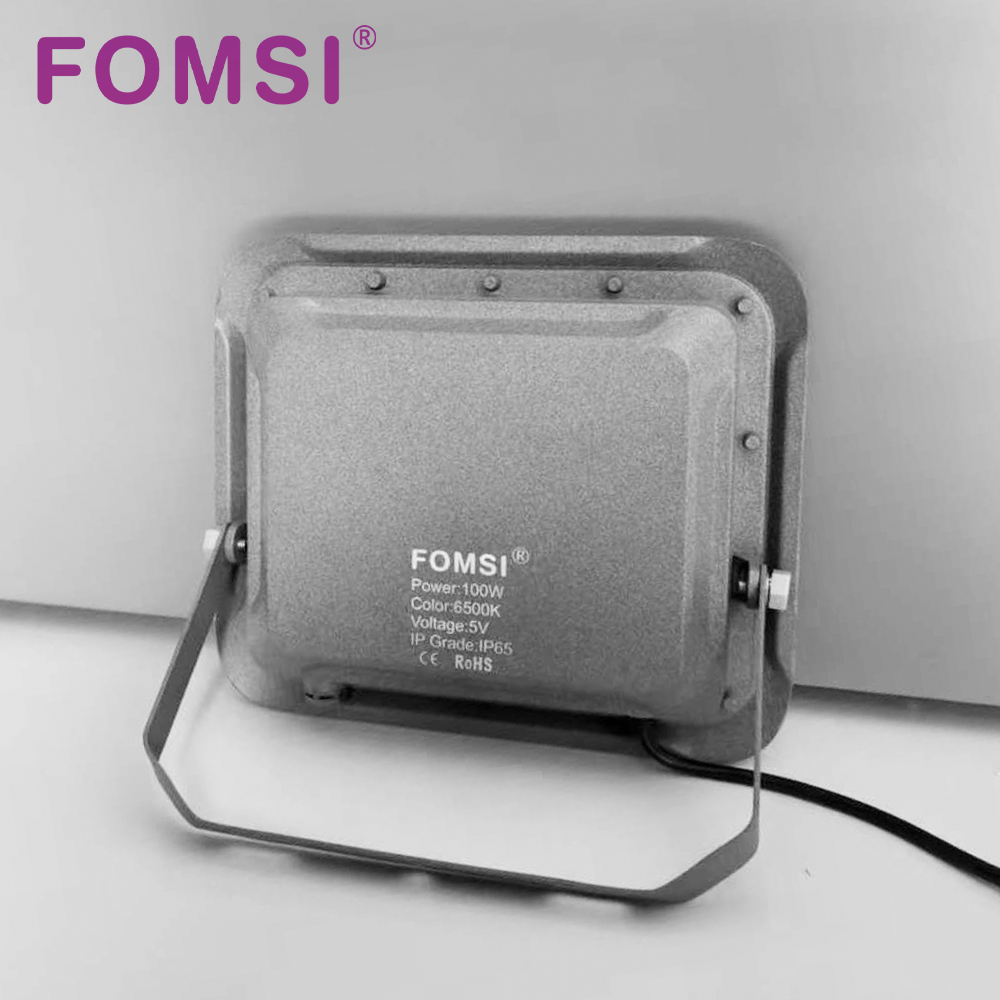 FOMSI LED Solar Light Outdoor Waterproof Floodlight with Remote Control Solar Reflector Flood Lamp Automatic Lighting for Garden