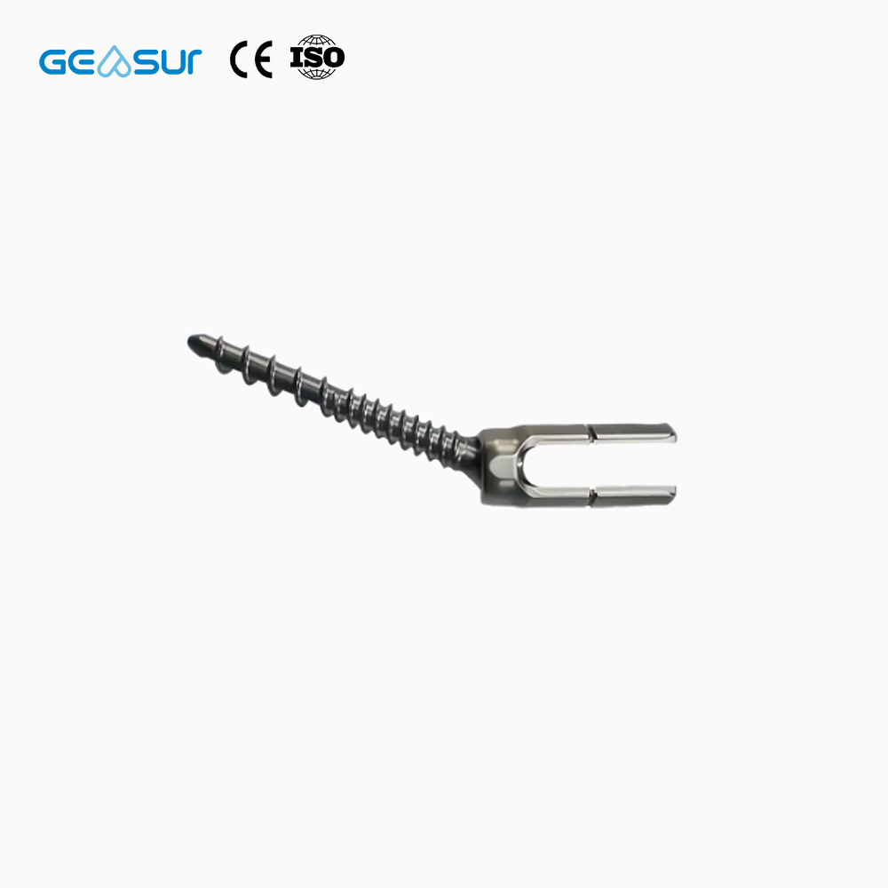Geasure CE ISO Certified Class III Titanium Mono Axial Screw-Lumbar Spine Trauma Fixation Implant for Orthopedic Surgery 1 Year