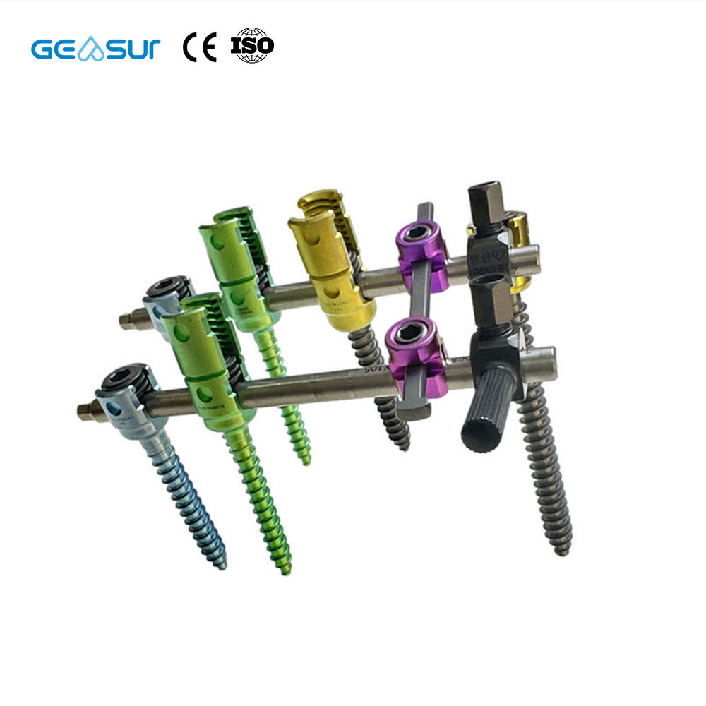Geasure High-Strength Titanium Pedicle Screw-Class III Spinal Fixation Orthopedic Implant Hospital Use 1 Year Warranty Made