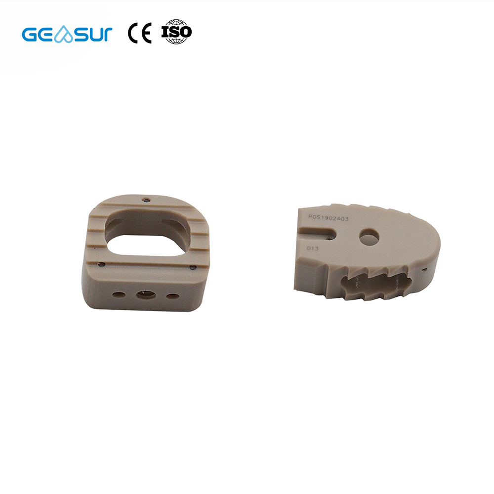 Geasure Discounted Titanium Coating OLIF Lumbar Interbody Fusion Peek Cage System Class III Orthopedic Surgery Implant 1 Year