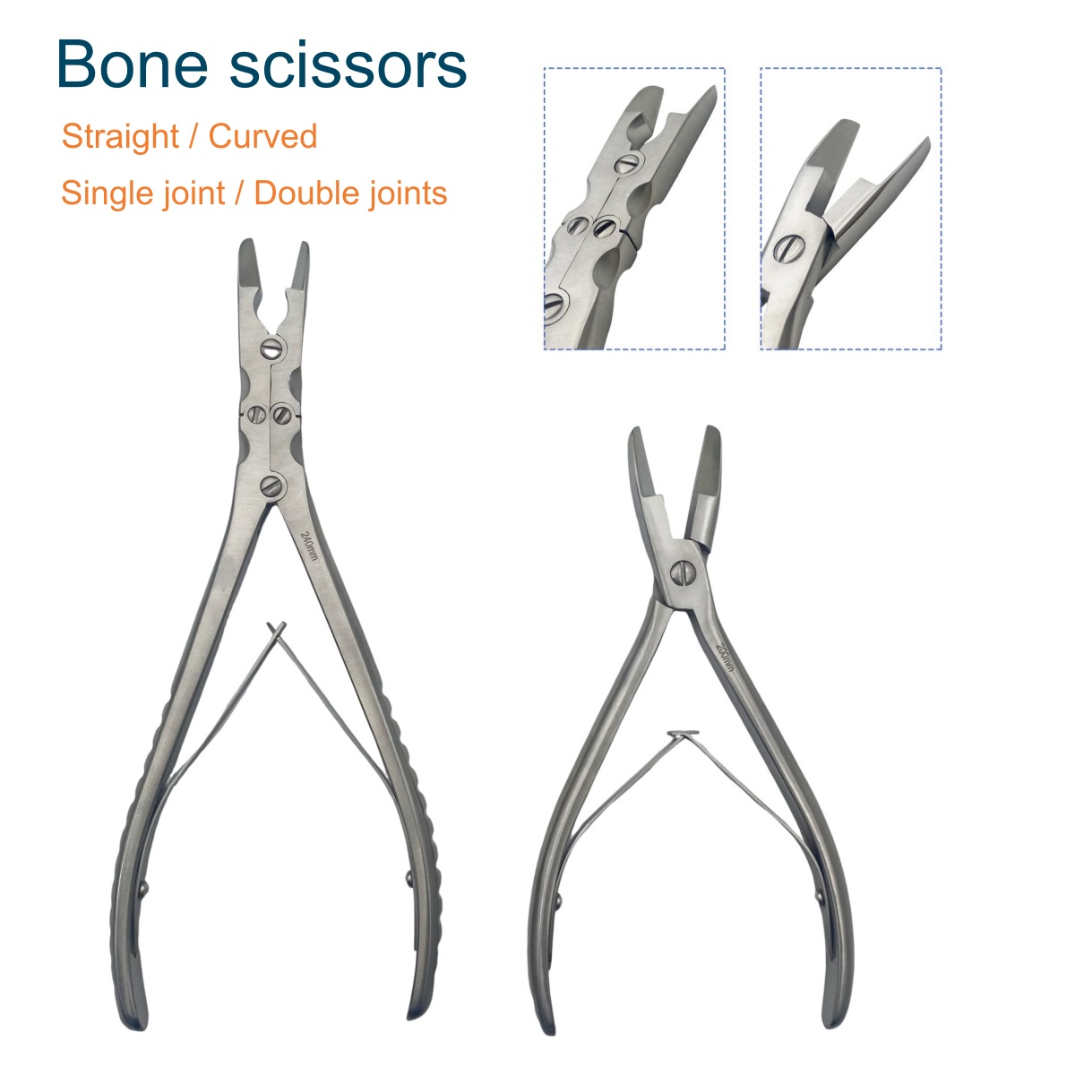 Medical Single/double Joint Bone Scissors Bone Cutter Scissors Orthopedics Surgery Instruments