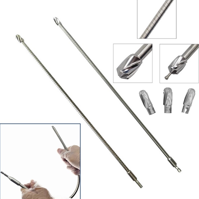Flexible Reamer and Flexible Reamer Quick Coupling Flexible Shaft Handle Medullary Cavity Soft Expansion Hollow Reamer