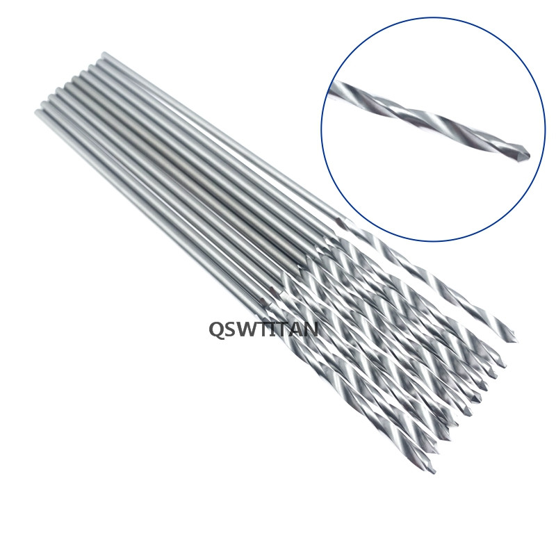 10PCS 150mm Drill Bits Stainless Steel Bone Drill Bits Veterinary Orthopedics Instrument