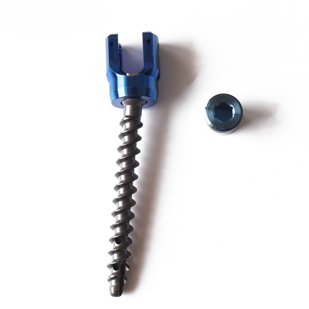 Orthopedic Surgical Polyaxial  Spinal  5.5mm Pedicle Screws Factory Price Titanium   CE Certified