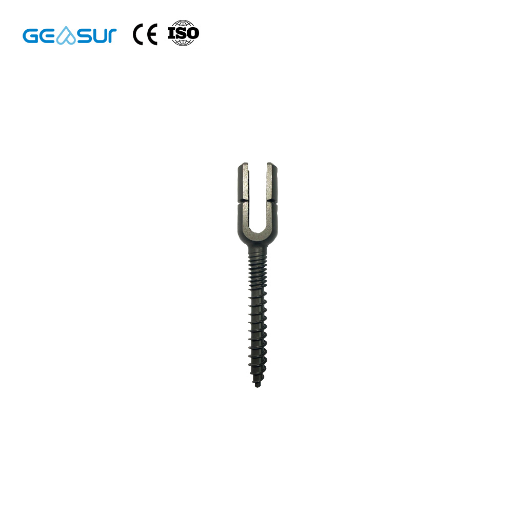 Geasure Titanium Alloy Straight Rod Spinal Pedicle Screw Implant Set Class III Orthopedic Interventional Materials Size 6.0 1