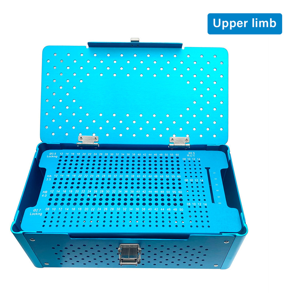 Aluminous Upper Lower Limb Locking Bone Screw Box Bone Nail Placement Storage Box Case Orthopedic Instrument