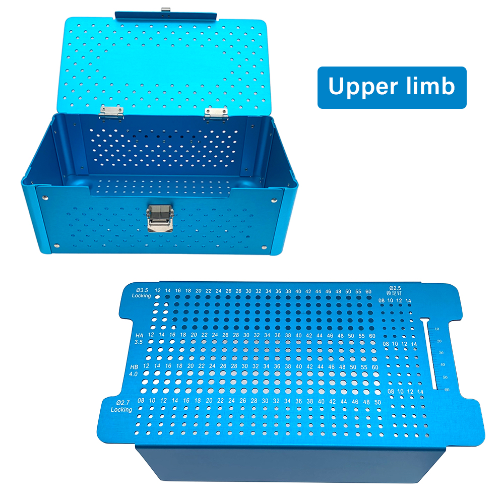 Aluminous Upper Lower Limb Locking Bone Screw Box Bone Nail Placement Storage Box Case Orthopedic Instrument