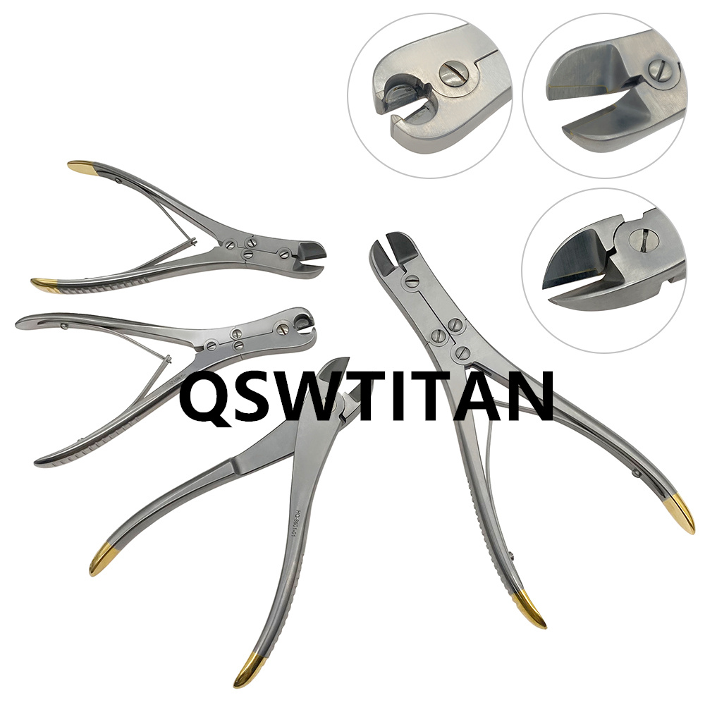 1pc Double Jointed  Wire Cutter Scissors Bevel Shears Bone Surgical Instruments Orthopedic Scissors