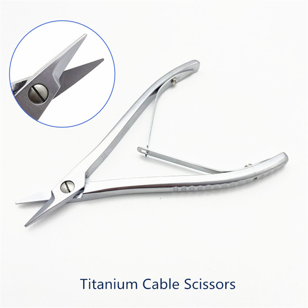 Orthopedic Mesh Scissors Titanium Scissors Titanium Kirschner Wire Wire Scissors Surgical Tool