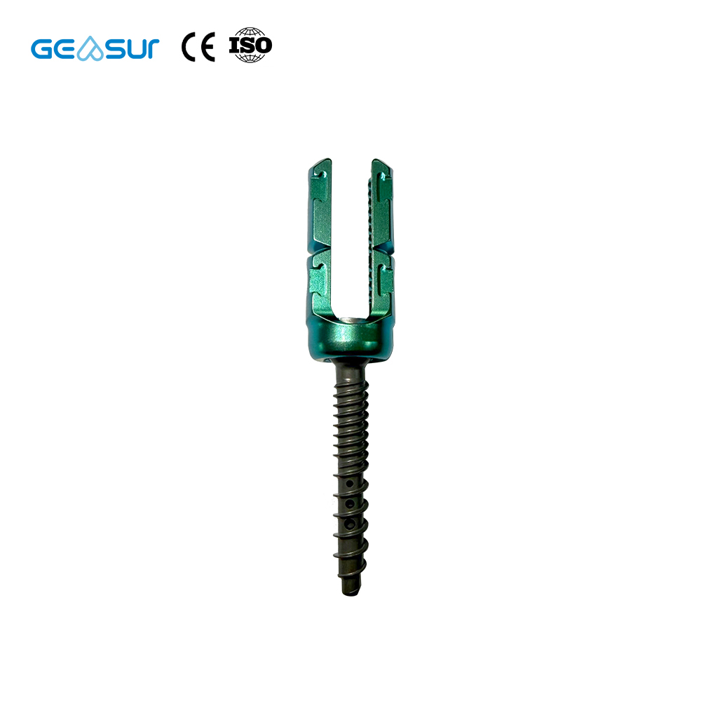 Geasure Titanium Alloy Polyaxial Pedicle Screw 30-60 Adjustable Angle for Hospital Use Spine Fixation