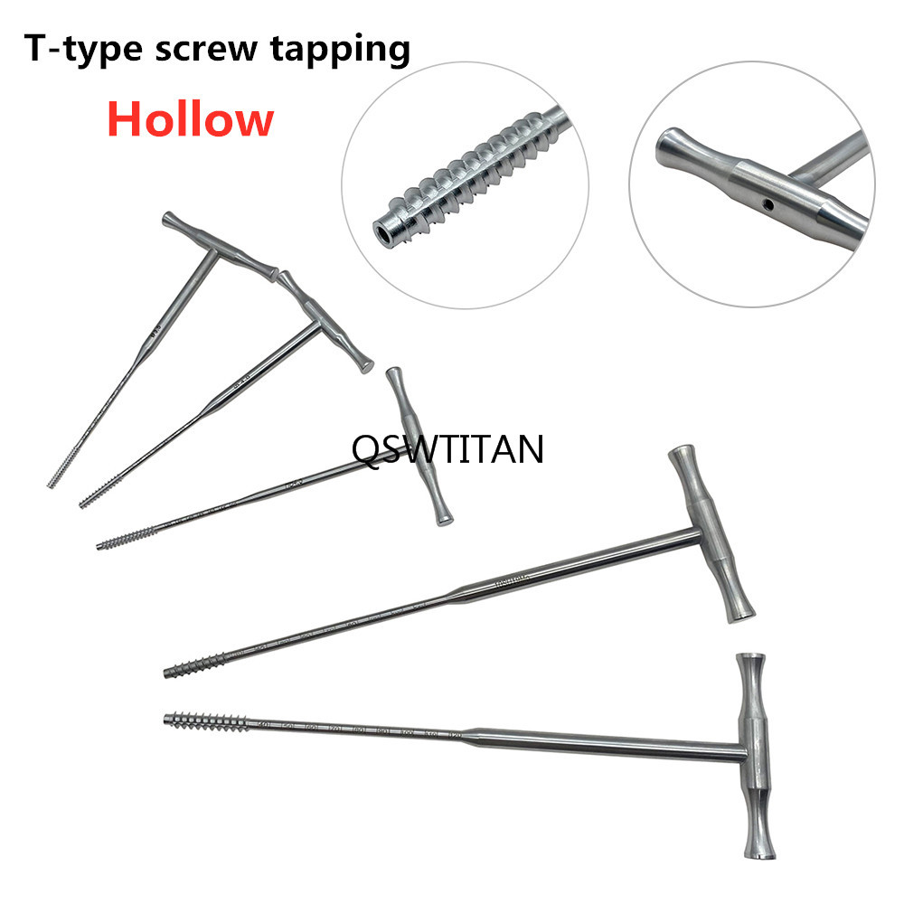 Orthopedics Screw Cannulated Tapping for Cortical Cancellous Hollow Tapping Stainless Steel Veterinary Instrument