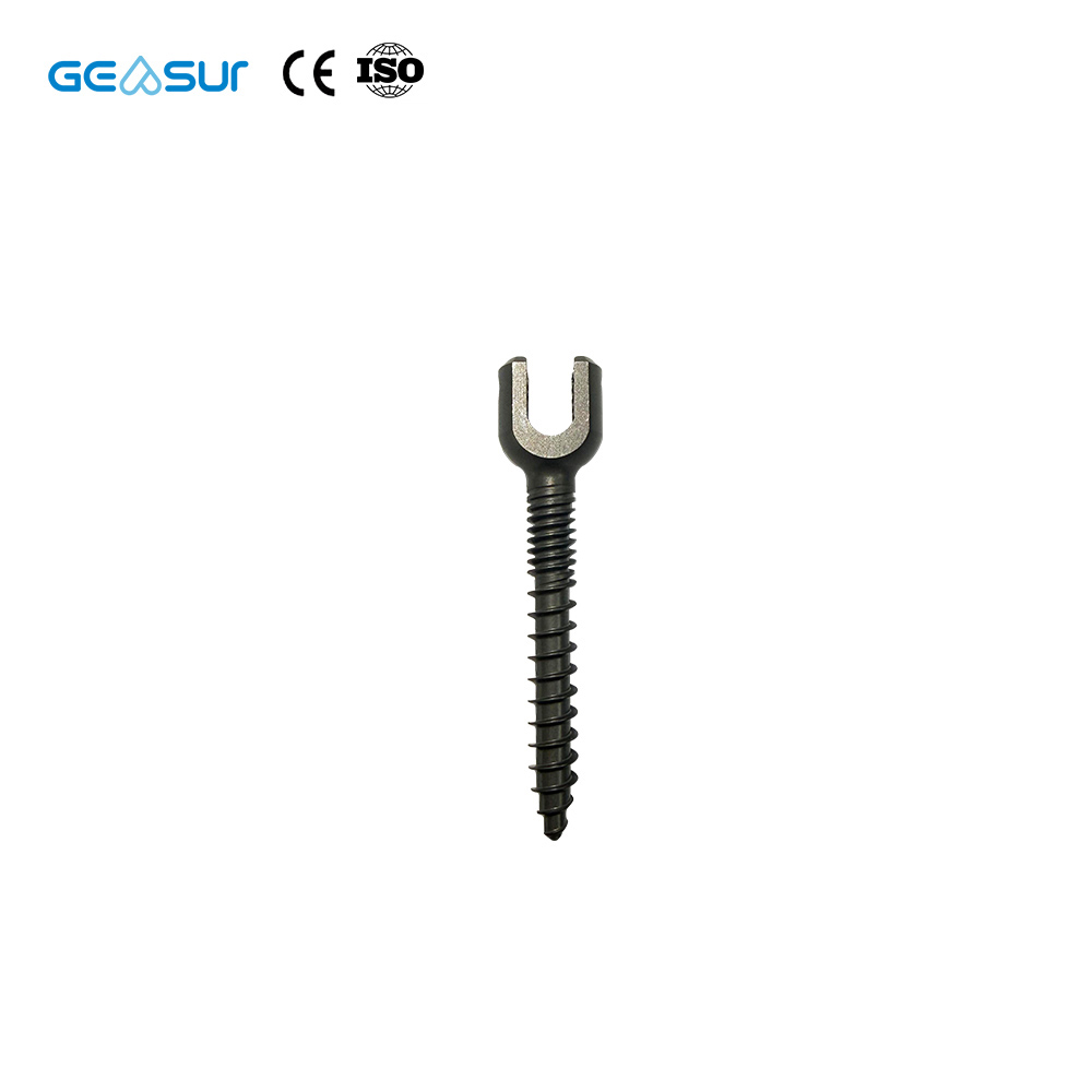 Geasure Titanium Alloy Straight Rod Spinal Pedicle Screw Implant Set Class III Orthopedic Interventional Materials Size 6.0 1