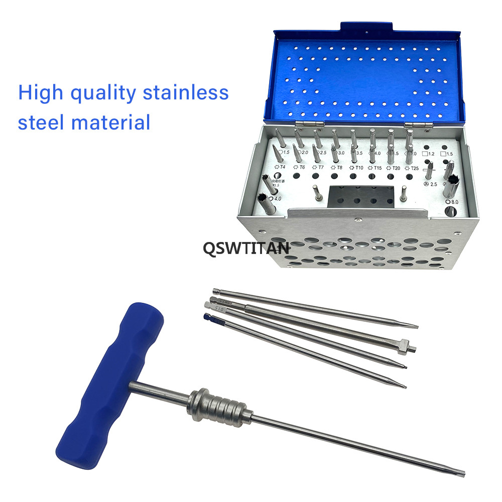 28pcs Broken Nail Removal Set Internal Fixation AO Removal Instrument Tools Orthopedic Instrument Set