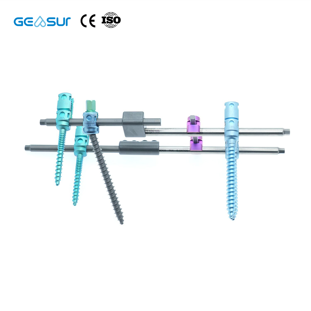 Geasure High-Strength Titanium Pedicle Screw-Class III Spinal Fixation Orthopedic Implant Hospital Use 1 Year Warranty Made