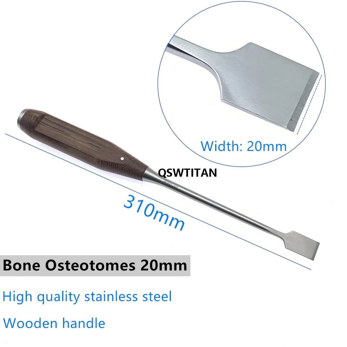 Stainless Steel Surgical Osteotomes standard length