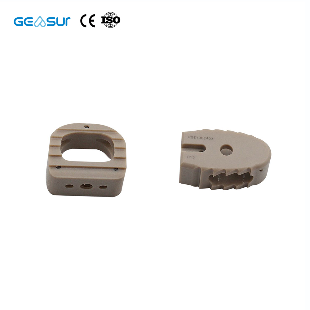 Geasure Titanium Coated PEEK OLIF Cage System-CE Approved Class III Lumbar Interbody Fusion Orthopedic Implant for Hospital Use