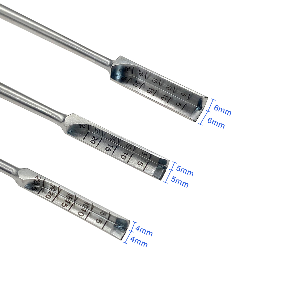 Stainless Steel L-shaped Bone Knife Bone Osteotomy Autoclavable Acetabular Knee Right Angle Osteotomy Orthopedic Instrument