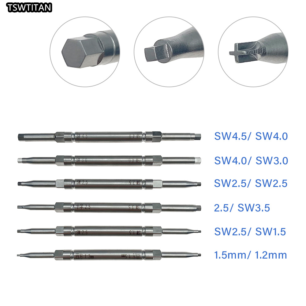 Bone Screw Drivers Star Head Screw Drivers Hex Screwdrivers Autoclavable Orthopedic Instrument