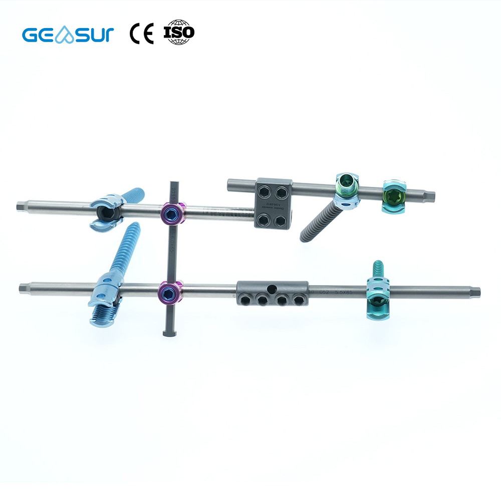 Geasure High-Strength Titanium Pedicle Screw-Class III Spinal Fixation Orthopedic Implant Hospital Use 1 Year Warranty Made
