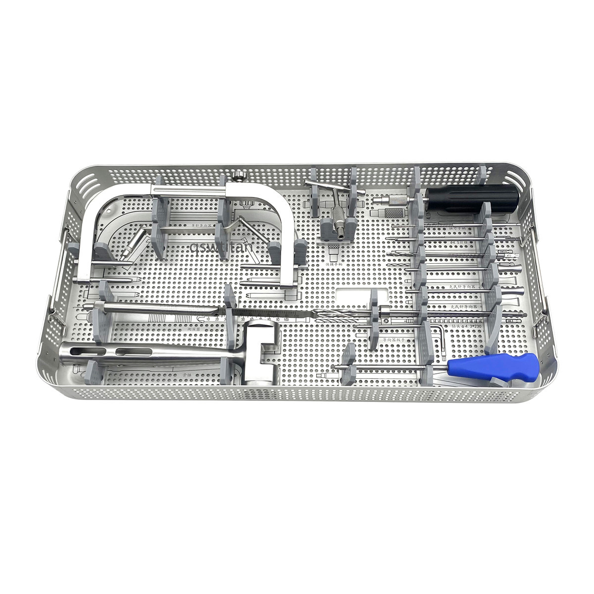 Orthopedic HTO Surgical Instrument Kit High Tibial Osteotomy Instrument Set for Osteotome Substitution Arthrectomy