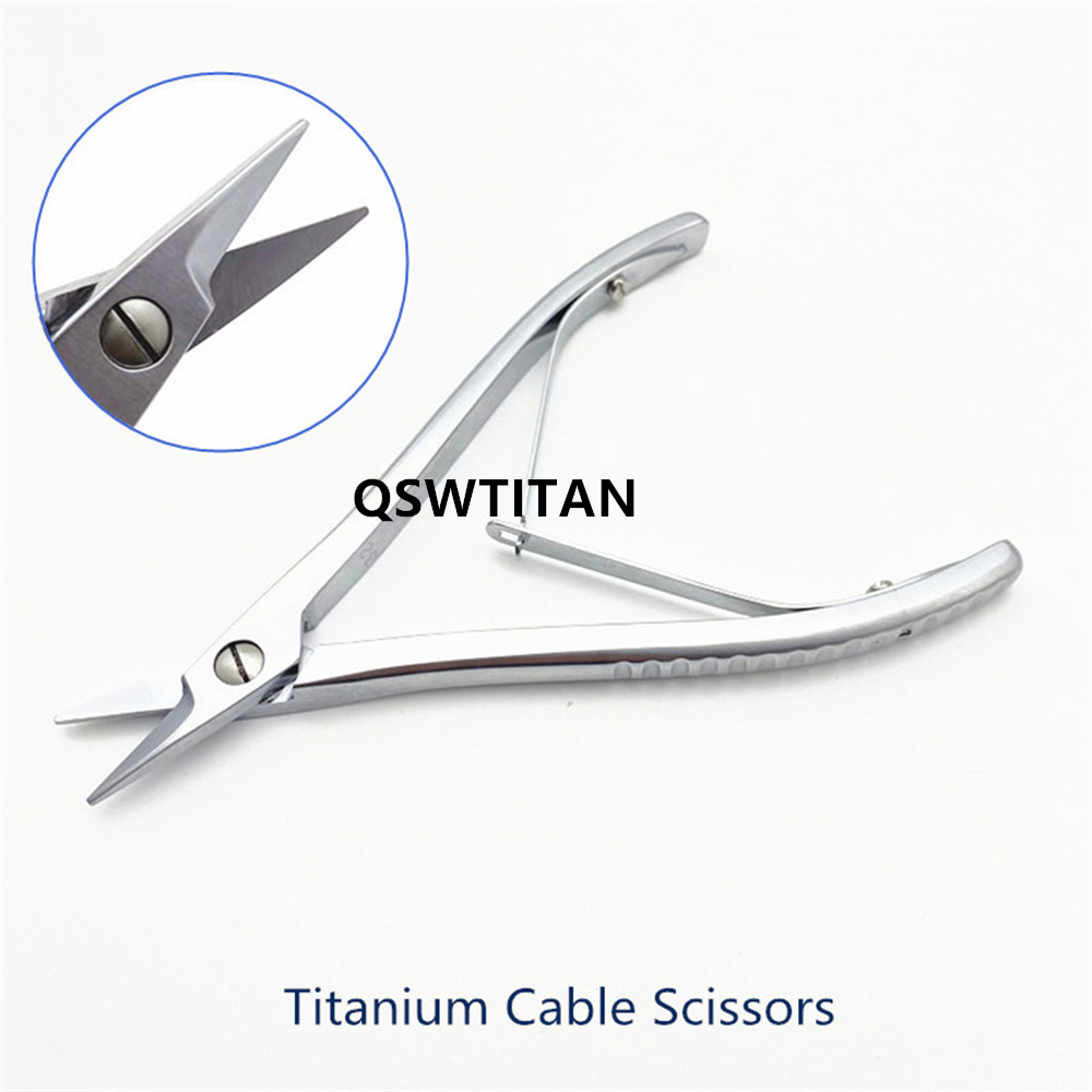 Orthopedic Mesh Scissors Titanium Scissors Titanium Kirschner Wire Wire Scissors Surgical Tool