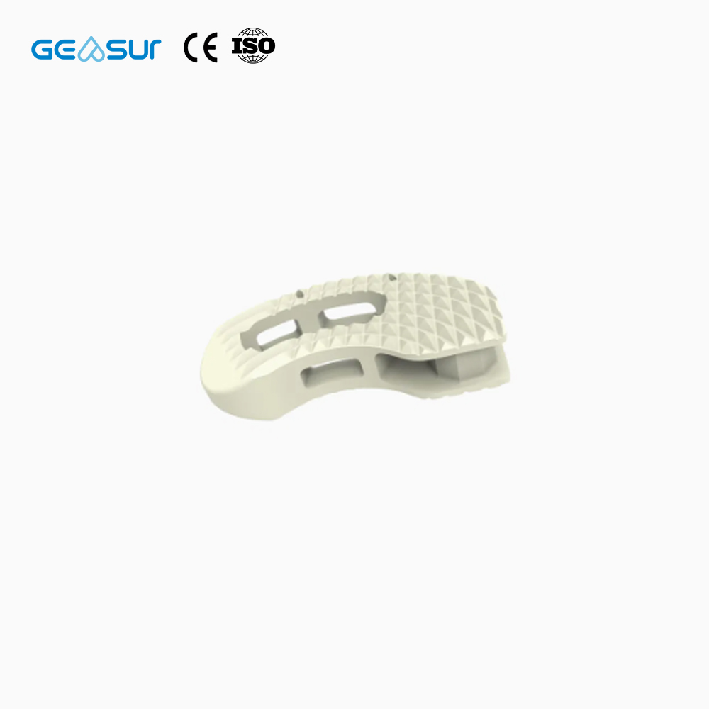 Geasure Titanium Coated Banana Lumbar PEEK Interbody Fusion Cage Disposable Hospital Use Class III Orthopedic Spine Implant 1