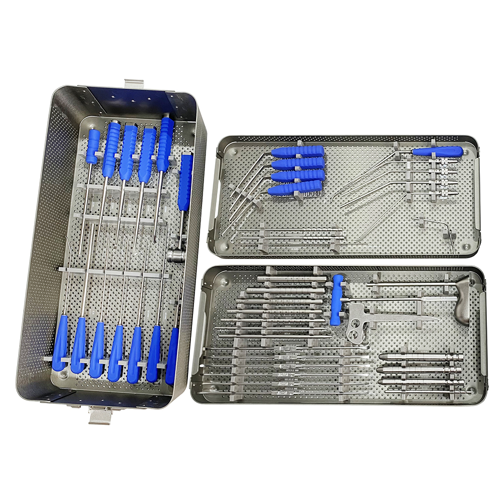 Stainless Steel UBE Spine Instrument Set Unilateral Biportal Endoscopic Instruments with case Autoclavable