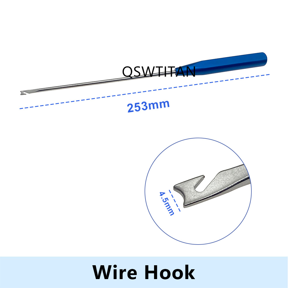 Orthopedic Wire Hook Thread Threading Device Suture Hook Orthopedic Hook Orthopedic Instrument