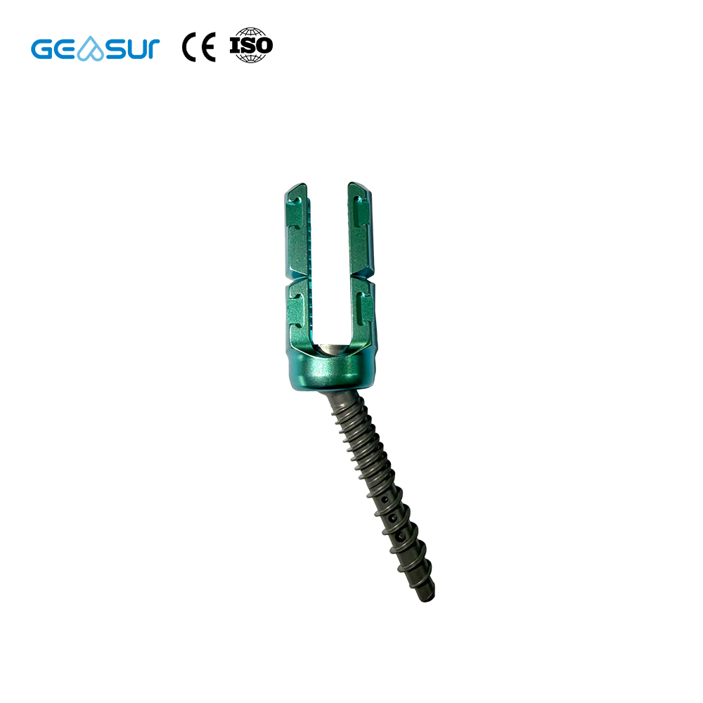 Geasure Titanium Alloy Polyaxial Pedicle Screw 30-60 Adjustable Angle for Hospital Use Spine Fixation