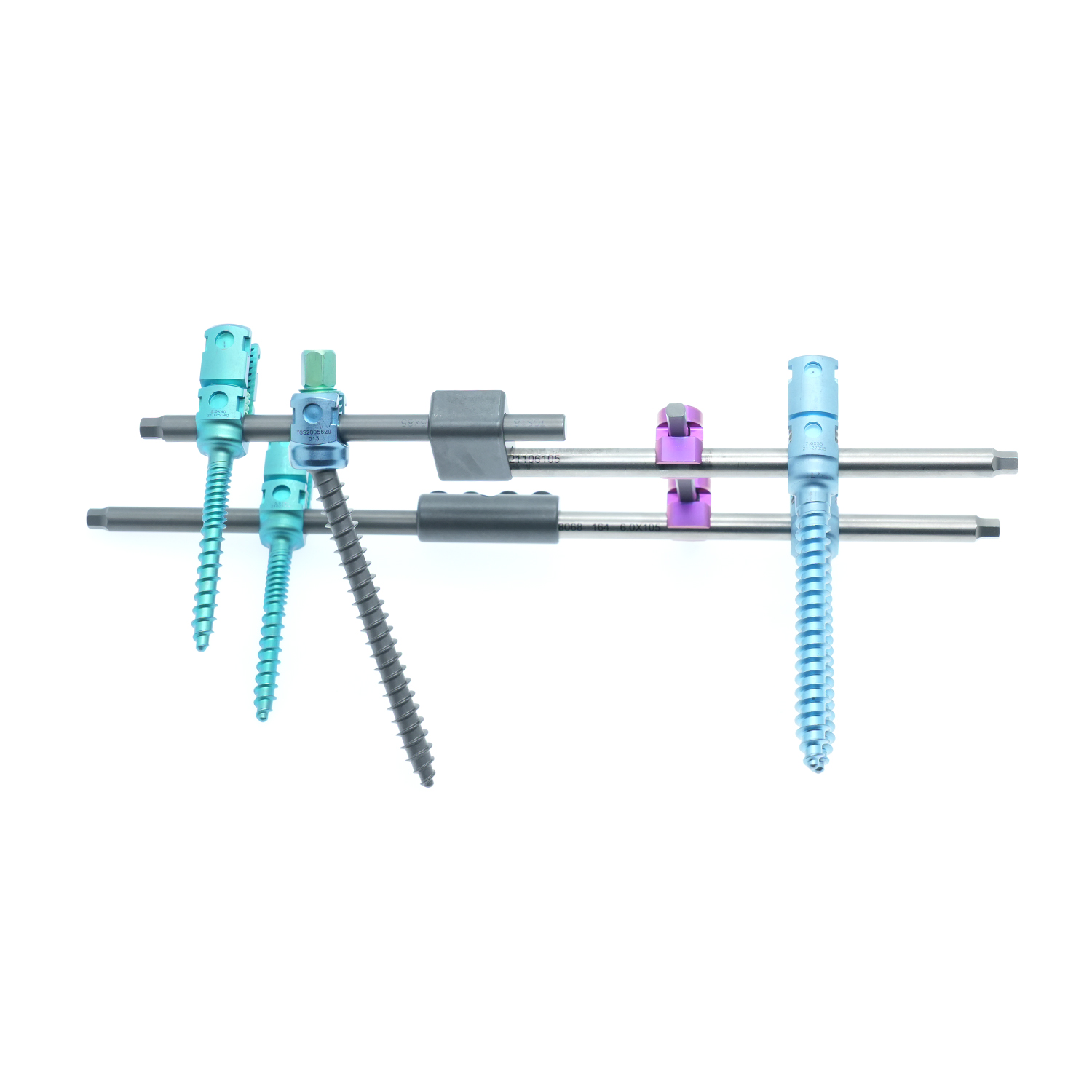 Geasure Orthopedic Implant Set 5.5mm Monoaxial Titanium Spine Screw Pedicle Screw for Spine