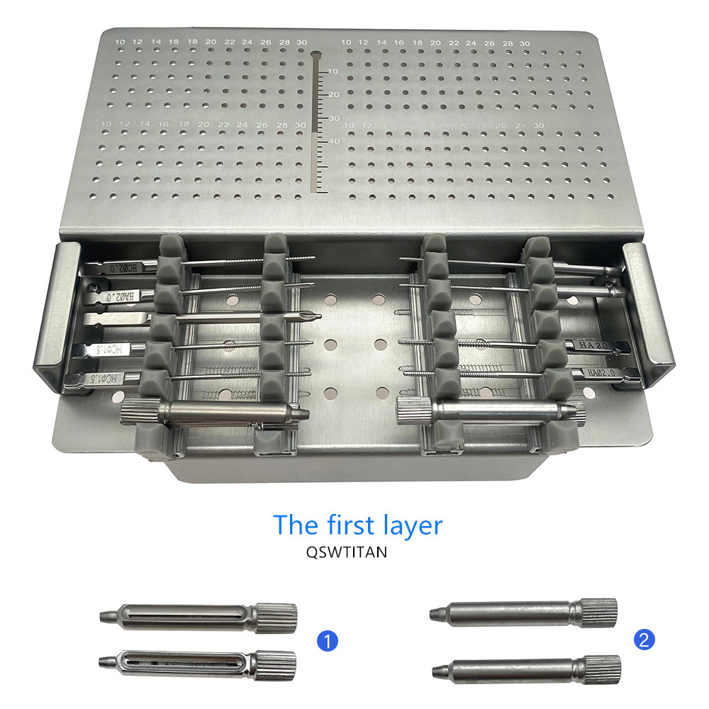 1.5mm 2.0mm Finger Palm Bone Trauma Locking Plate 2.5-2.7mm Instrument Set Orthopedic Instrument Set