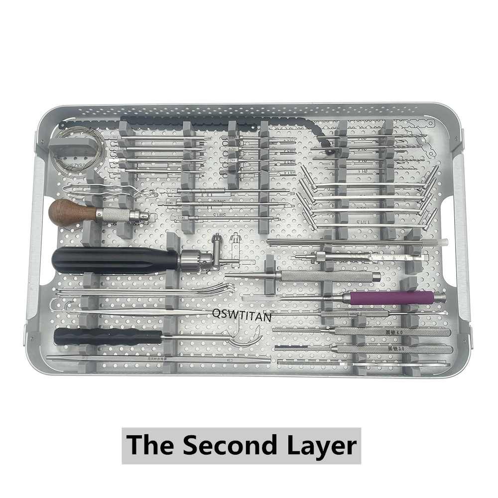 Orthopedic Locking Plate Instrument Set Small Animal Fracture Surgery Kit Tplo System Veterinary Basic Instrument Set