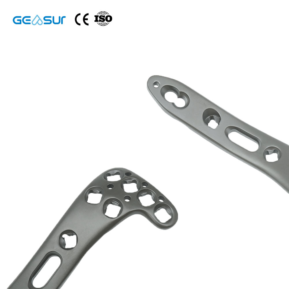 Geasure Titanium Alloy Anatomical Proximal Tibia Lateral Locking Plate for Hospital Orthopedic Fracture Fixation