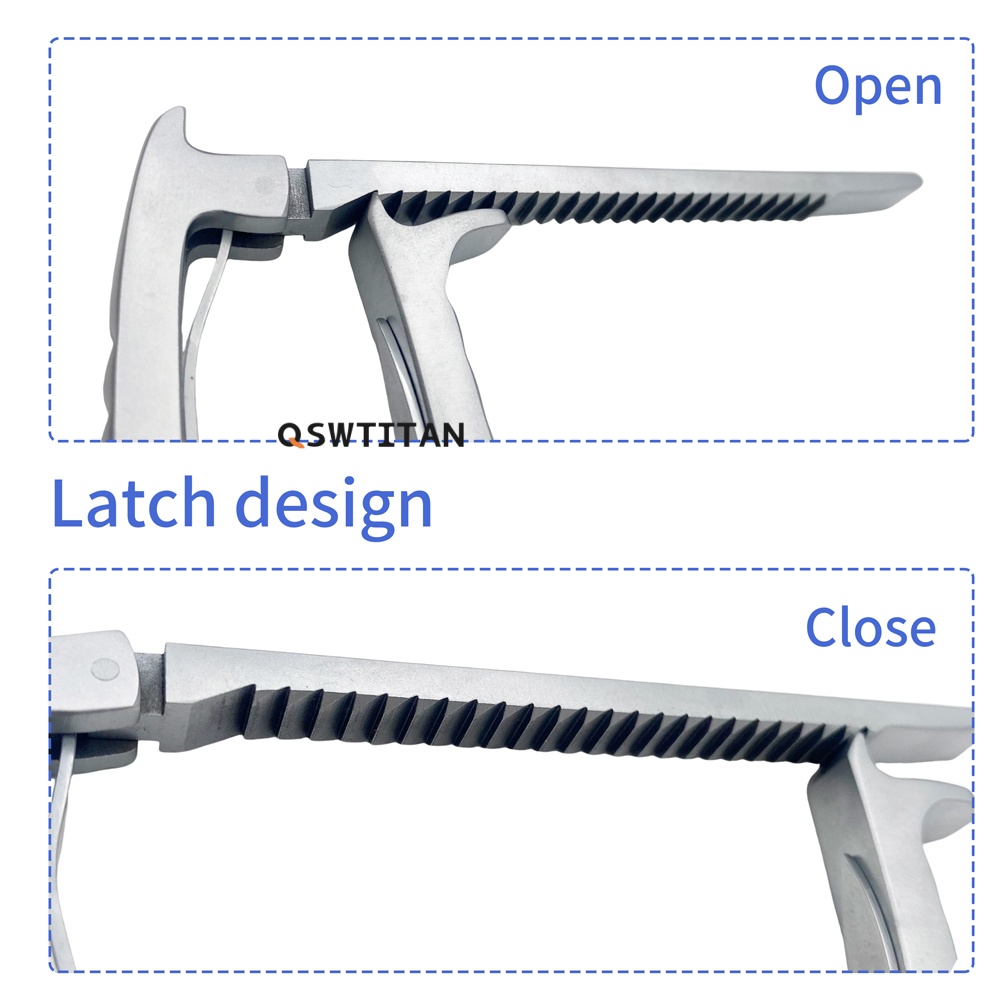 QSWTITAN Knee Raiser Hip Retractor Shoulder Joint Retractor Forceps Left/Right Orthopedic Instruments Autoclaveable