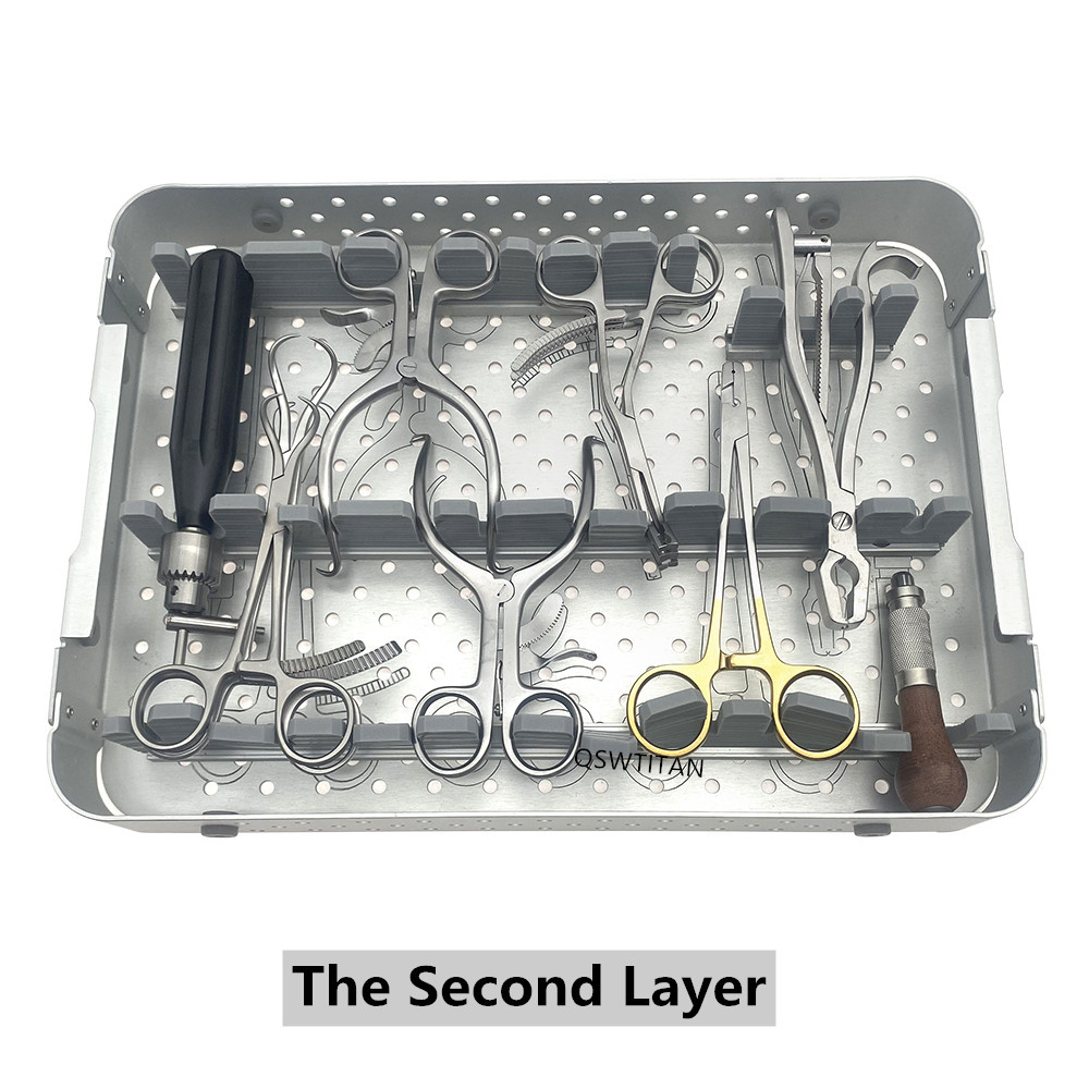 Orthopedic Locking Plate Instrument Small Animal Fracture Surgery Kit Tplo System Veterinary Basic Instrument Set