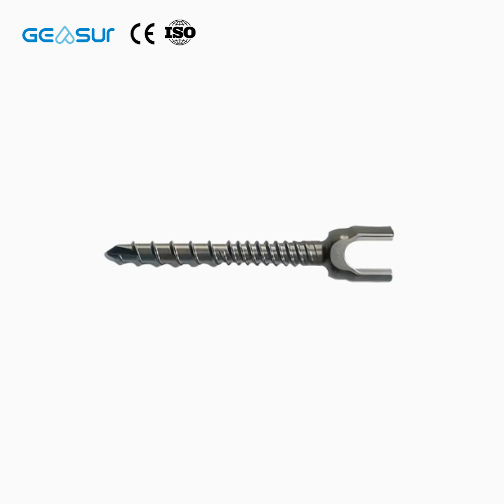 Geasure CE ISO Certified Class III Titanium Mono Axial Screw-Lumbar Spine Trauma Fixation Implant for Orthopedic Surgery 1 Year