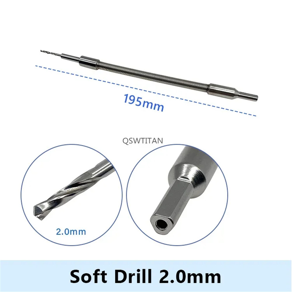 Stainless Steel 2.0mm Soft Drill Orthopedics Surgical Instrument