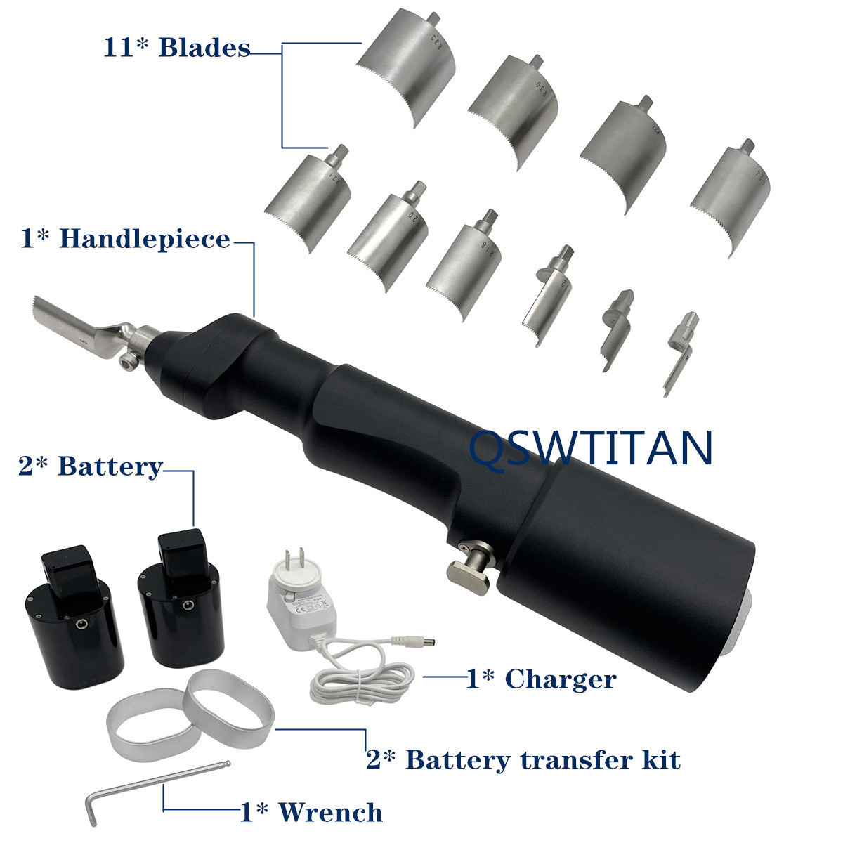 Electric Power Bone Saw Orthopedic Cutting Oscillating Saw Set with Veterinary Instruments Orthopedics Power Tool