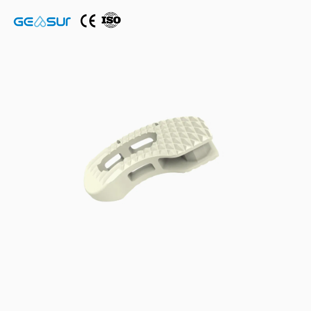 Geasure Titanium Coated Banana Lumbar PEEK Interbody Fusion Cage Disposable Hospital Use Class III Orthopedic Spine Implant 1
