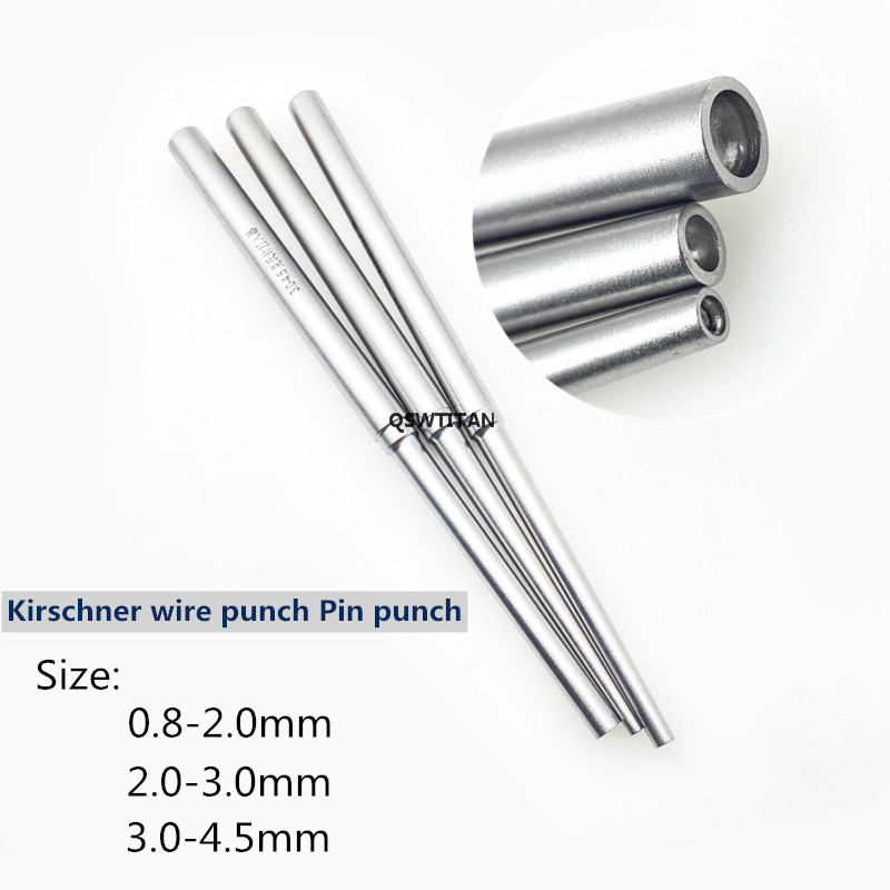 Kirschner Wire Punch Stainless Steel Bone Pin Punch Veterinary Orthopedics Instruments