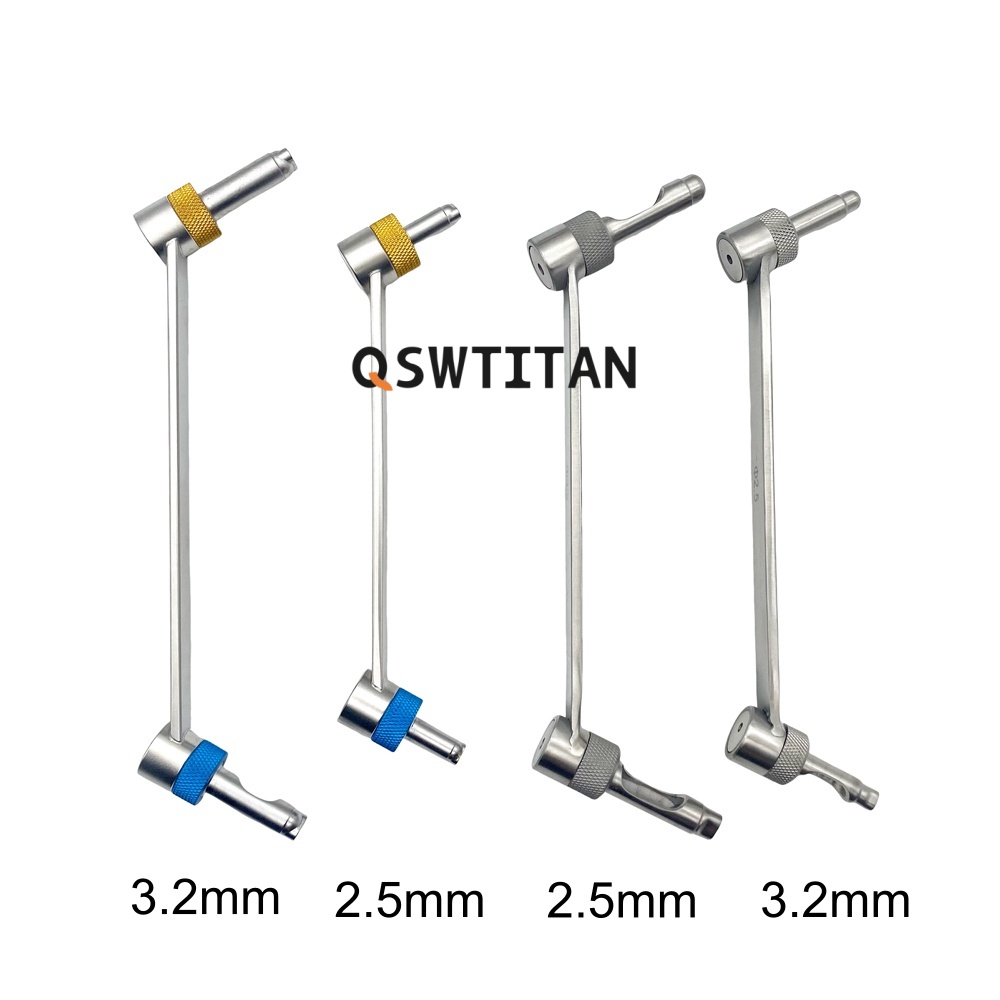 QSWTITAN  Universal Drill Guide Double Drill Sleeves 2.5mm/3.2mm Double Ended Veterinary Orthopedic Instrument